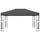 Gazebo Anthracite 100% polyester, steel 10 x 13 ft Tough Gazebo - vidaXL