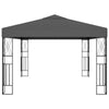 Gazebo Anthracite 100% polyester, steel 10 x 13 ft Tough Gazebo - vidaXL