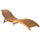Sunlounger Brown Solid acacia wood Standard Collapsible - vidaXL