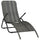 Sun Lounger Grey Made of PE rattan and powder-coated steel - vidaXL