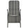 Sun Lounger Grey Made of PE rattan and powder-coated steel - vidaXL