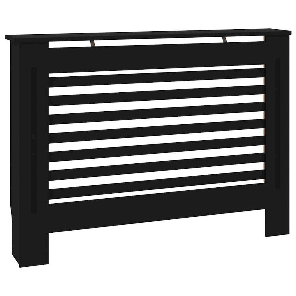 Radiator Cover Black 44.1''x7.5''x32.1'' MDF - vidaXL