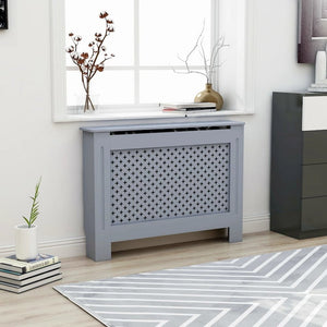 vidaXL Radiator Cover Anthracite 44.1''x17.5''x31.9'' MDF, 288191
