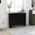 vidaXL Radiator Cover Black 44.1''x17.5''x31.9'' MDF, 288192