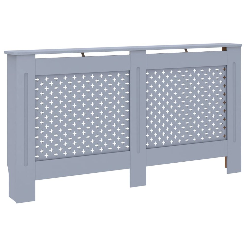 vidaXL Radiator Cover Anthracite 59.8''x17.5''x31.9'' MDF, 288194