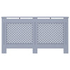 vidaXL Radiator Cover Anthracite 59.8''x17.5''x31.9'' MDF, 288194