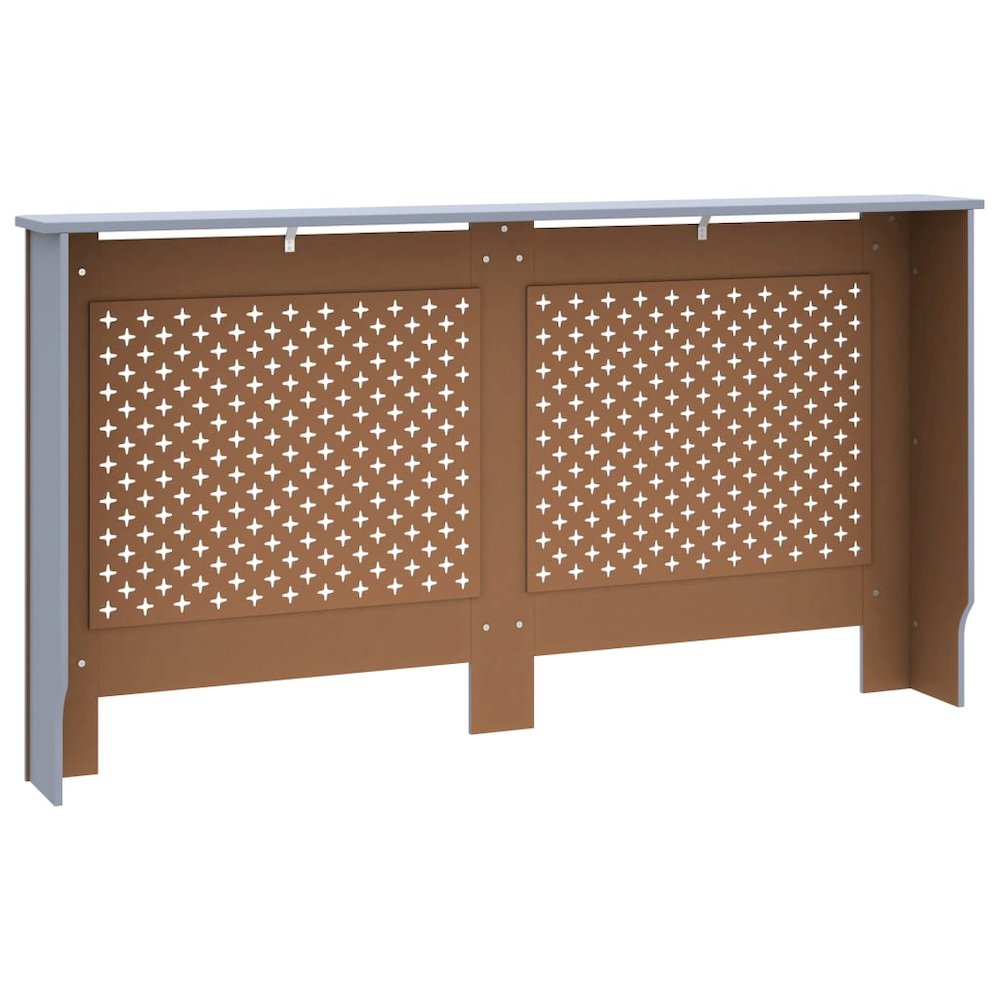 vidaXL Radiator Cover Anthracite 59.8''x17.5''x31.9'' MDF, 288194