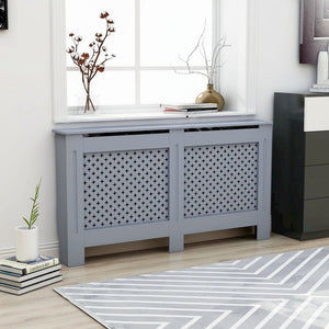 vidaXL Radiator Cover Anthracite 59.8''x17.5''x31.9'' MDF, 288194