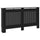vidaXL Radiator Cover Black 59.8''x17.5''x31.9'' MDF, 288195