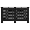 vidaXL Radiator Cover Black 59.8''x17.5''x31.9'' MDF, 288195