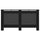 vidaXL Radiator Cover Black 59.8''x17.5''x31.9'' MDF, 288195