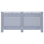 vidaXL Radiator Cover Anthracite 67.7''x17.5''x31.9'' MDF