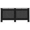 vidaXL Radiator Cover Black 67.7''x17.5''x31.9'' MDF, 288198