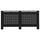 vidaXL Radiator Cover Black 67.7''x17.5''x31.9'' MDF, 288198