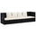 Garden Bed Black, Cream White PE Rattan, Powder-Coated Steel - vidaXL