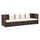 Garden Bed Brown PE rattan Foldable Cushioned Sun Lounger - vidaXL