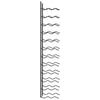 Wall-mounted Wine Rack for 24 Bottles Black Iron - vidaXL