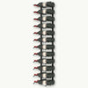 Wall-mounted Wine Rack for 24 Bottles Black Iron - vidaXL