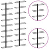 Wall-mounted Wine Racks for 18 Bottles 2 pcs Black Iron - vidaXL