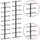 Wall-mounted Wine Racks for 18 Bottles 2 pcs Black Iron - vidaXL