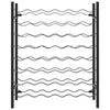 Wine Rack for 48 Bottles Black Metal - vidaXL
