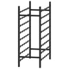 Wine Rack for 48 Bottles Black Metal - vidaXL