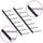 Wall-mounted Wine Racks for 14 Bottles 2 pcs Black Metal - vidaXL