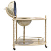vidaXL Freestanding Globe Bar Wind Stand Eucalyptus Wood Green, 320908