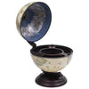 vidaXL Tabletop Globe Bar Wine Stand Eucalyptus Wood Green