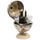 vidaXL Tabletop Globe Bar Wine Stand Eucalyptus Wood White, 320911