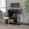 Computer Desk Gray Engineered wood Compact Sliding Components - vidaXL