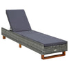 Sunbed Grey, Dark Grey - vidaXL