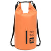 vidaXL Dry Bag with Zipper Orange 7.9 gal PVC 2786