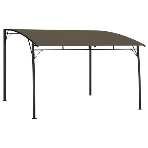 Sunshade Awning Taupe Powder-coated steel, 100% polyester - vidaXL