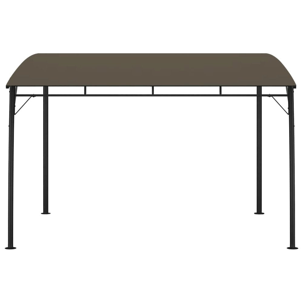 Sunshade Awning Taupe Powder-coated steel, 100% polyester - vidaXL