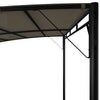Sunshade Awning Taupe Powder-coated steel, 100% polyester - vidaXL