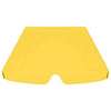 vidaXL Replacement Canopy for Garden Swing Yellow 89''x73.2'' 270 g/mÂ², 312091