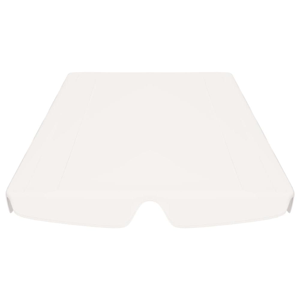 vidaXL Replacement Canopy for Garden Swing White 89''x73.2'' 270 g/mÂ², 312096