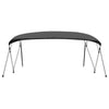 vidaXL 4 Bow Bimini Top Anthracite 95.7''x(90.6''-96.1'')x53.9'' 3142