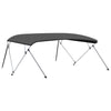 vidaXL 4 Bow Bimini Top Anthracite 95.7''x(90.6''-96.1'')x53.9'' 3142