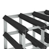 Wine Rack for 72 Bottles Black Solid Pine Wood - vidaXL