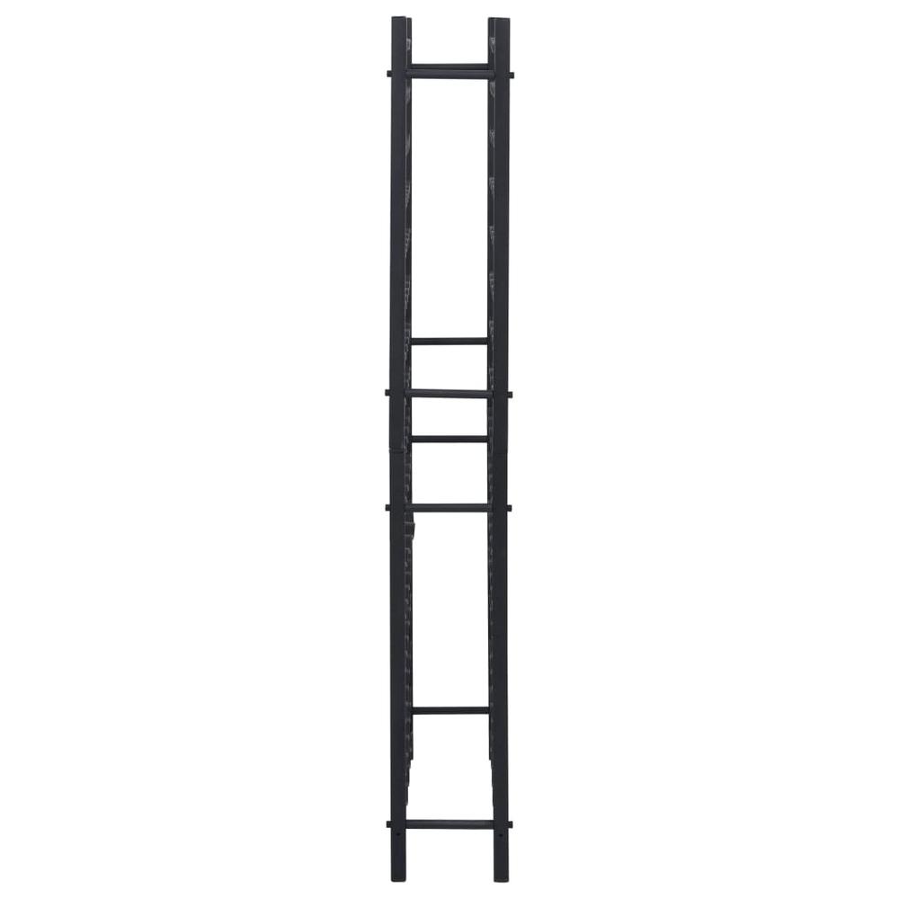 Wine Rack for 96 Bottles Black Iron - vidaXL