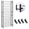 Wine Rack for 96 Bottles Black Iron - vidaXL