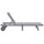 Sunlounger Grey Solid Acacia wood Standard Height-Adjustable - vidaXL