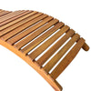 Sunlounger Wooden Solid Acacia wood Standard Foldable - vidaXL
