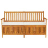 Bench Brown Solid Acacia wood, 100% polyester Medium - vidaXL