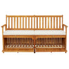 Bench Brown Solid Acacia wood, 100% polyester Medium - vidaXL