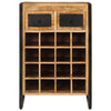 Wine Rack for 16 Bottles Solid Wood Mango - vidaXL