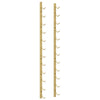 Wall Mounted Wine Rack for 12 Bottles Gold Iron - vidaXL