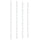 Wall Mounted Wine Rack for 12 Bottles 2 pcs White Iron - vidaXL